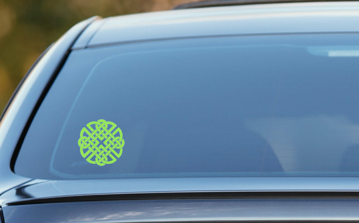 Dara Knot Celtic symbol sticker, Doire, Irish sticker, Gaelic, vinyl decal image 0