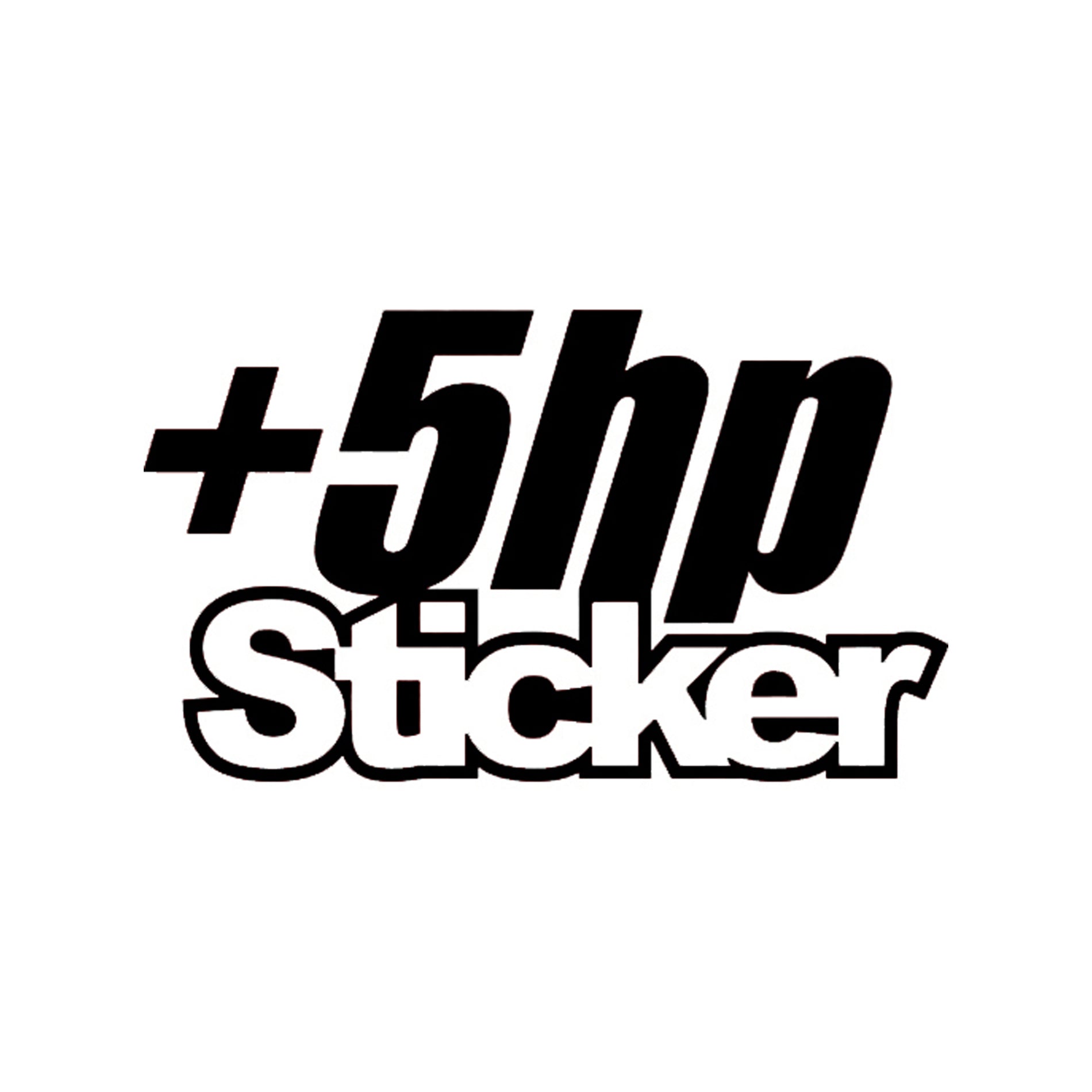 5HP Sticker performance car sticker for modified car, JDM, vinyl decal