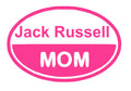 Jack Russell Mom vinyl car decal, laptop sticker image 0