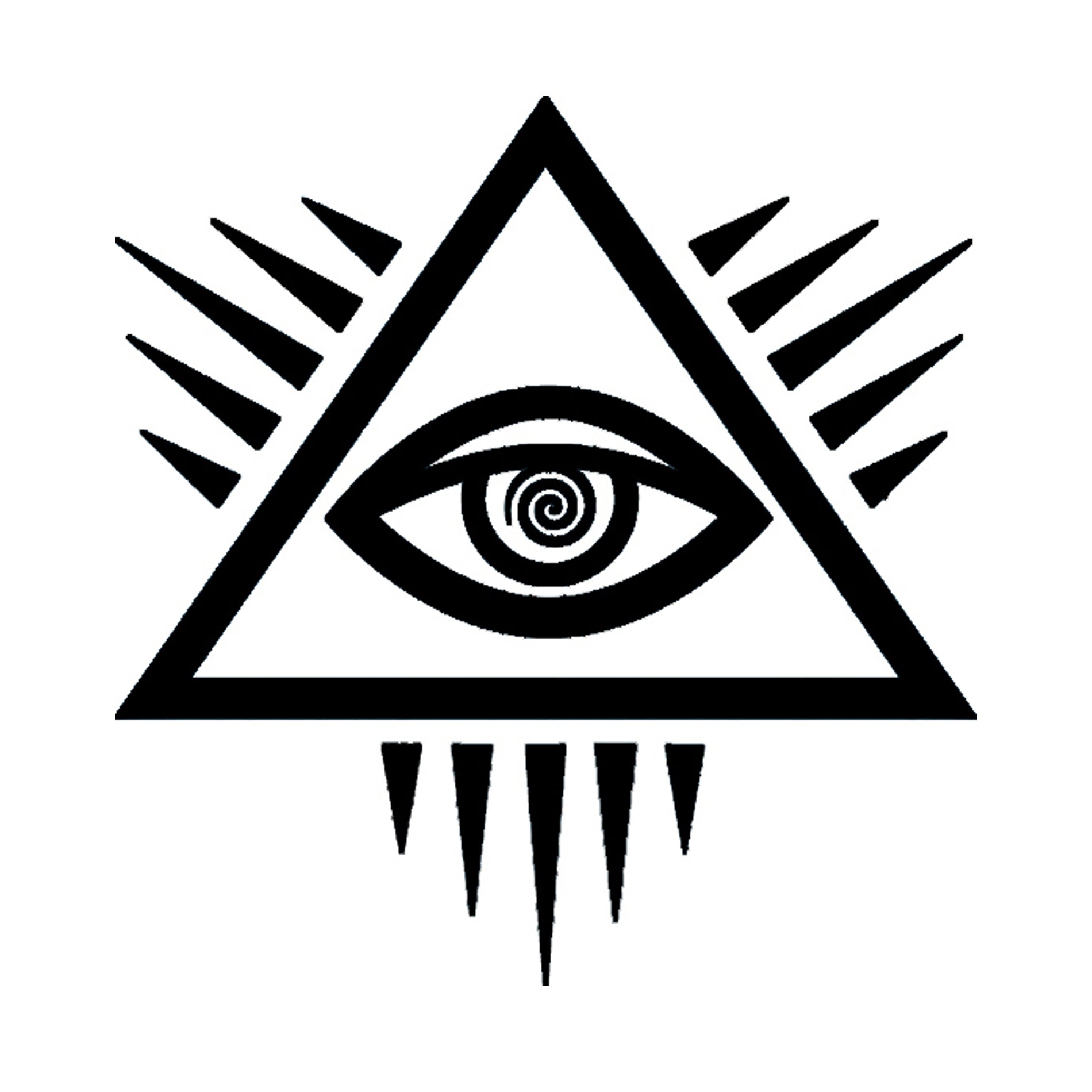 All Seeing Eye, Eye of Providence sticker, occult, pyramid, talisman vinyl decal