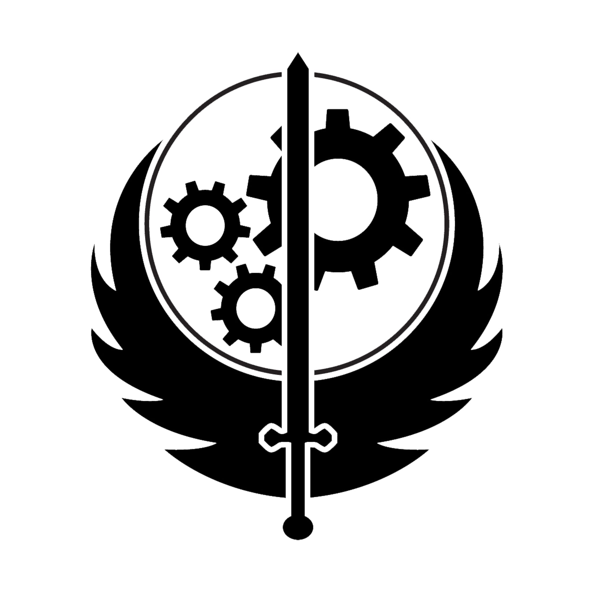 Brotherhood of Steel sticker from Fallout