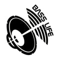 Bass Life vinyl sticker, dance music, rave, techno, house, drum and bass gift
