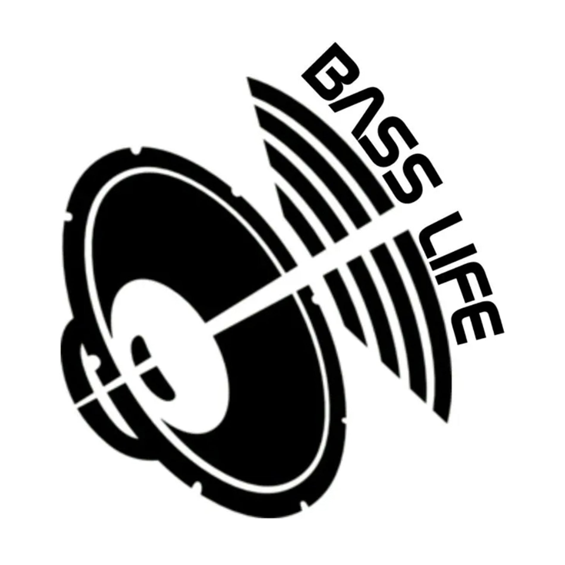 Bass Life vinyl sticker, dance music, rave, techno, house, drum and bass gift