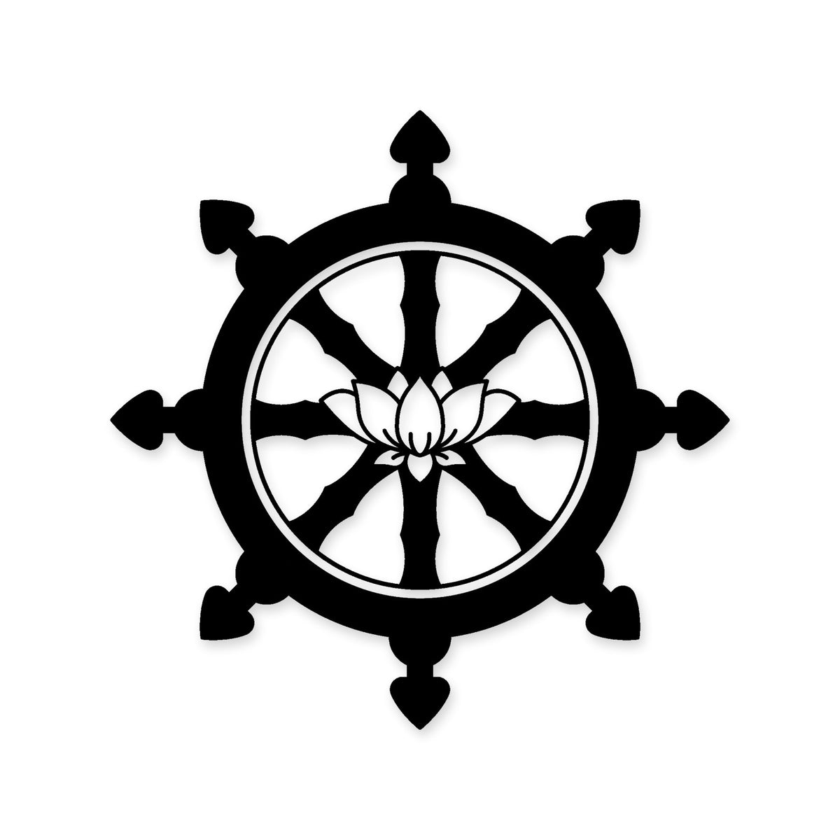 Buddhism Wheel of Life sticker, Buddhist vinyl decal