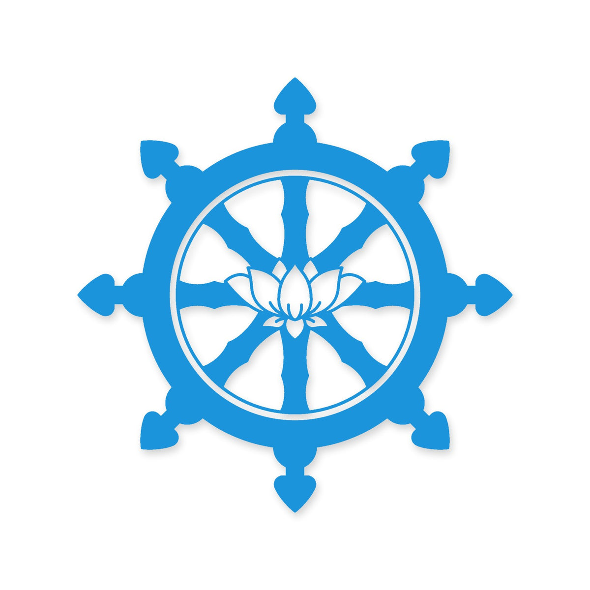 Buddhism Wheel of Life sticker, Buddhist vinyl decal