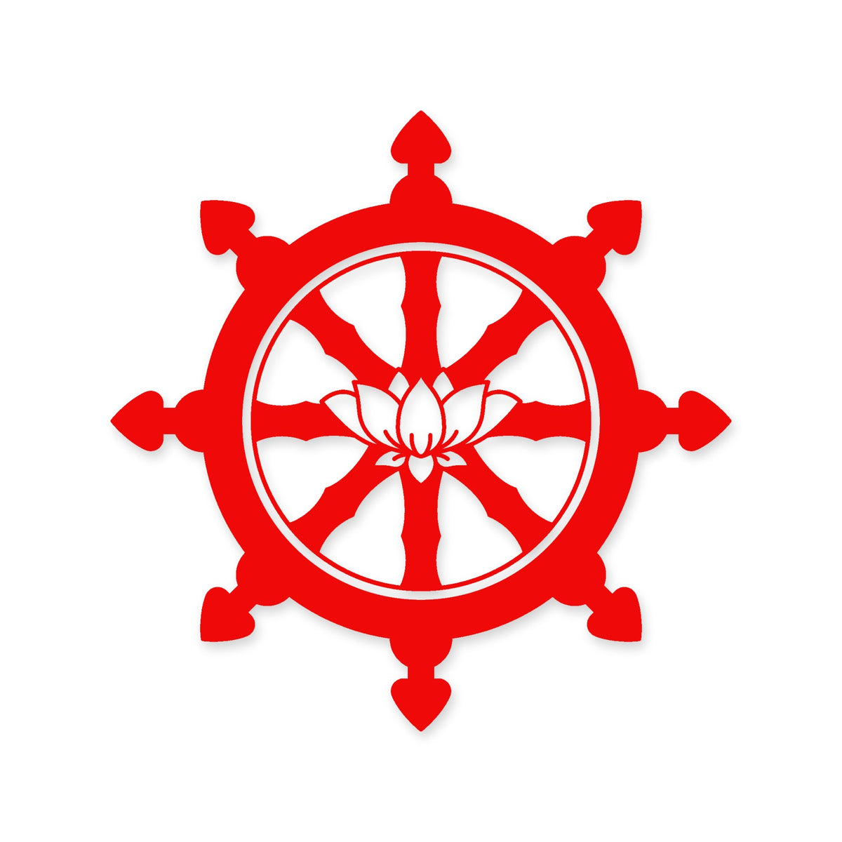 Buddhism Wheel of Life sticker, Buddhist vinyl decal