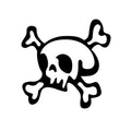 Cartoon skull sticker, goth sticker, vinyl decal, rock music