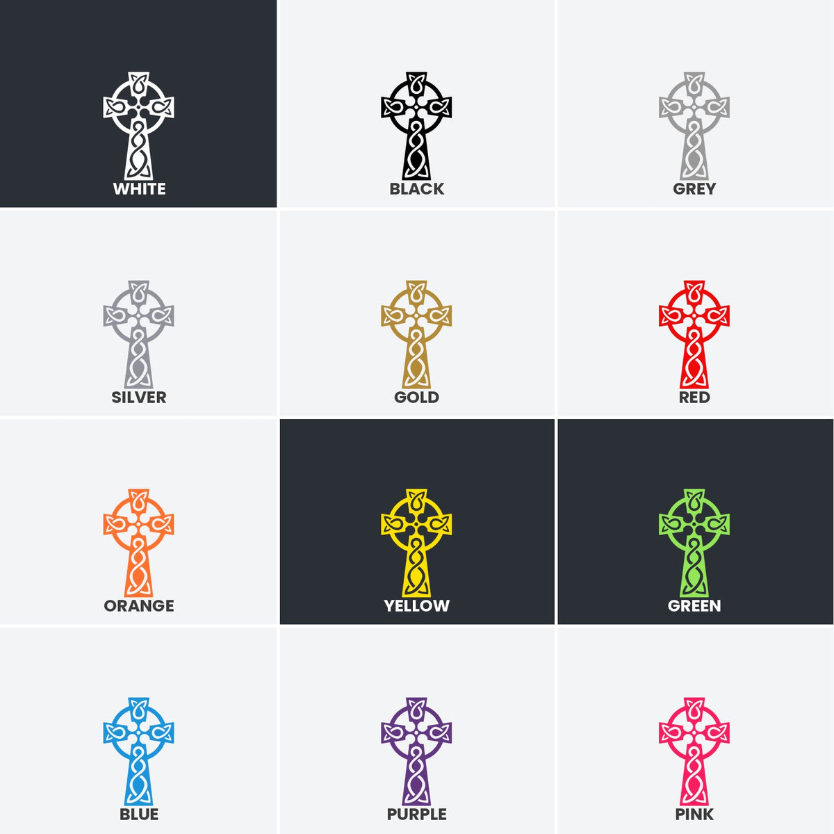 Celtic Cross sticker, Celtic Christian Cross sticker, car sticker, laptop decal