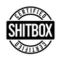 Certified Shitbox funny car sticker, joke sticker, humorous gift, vinyl decal