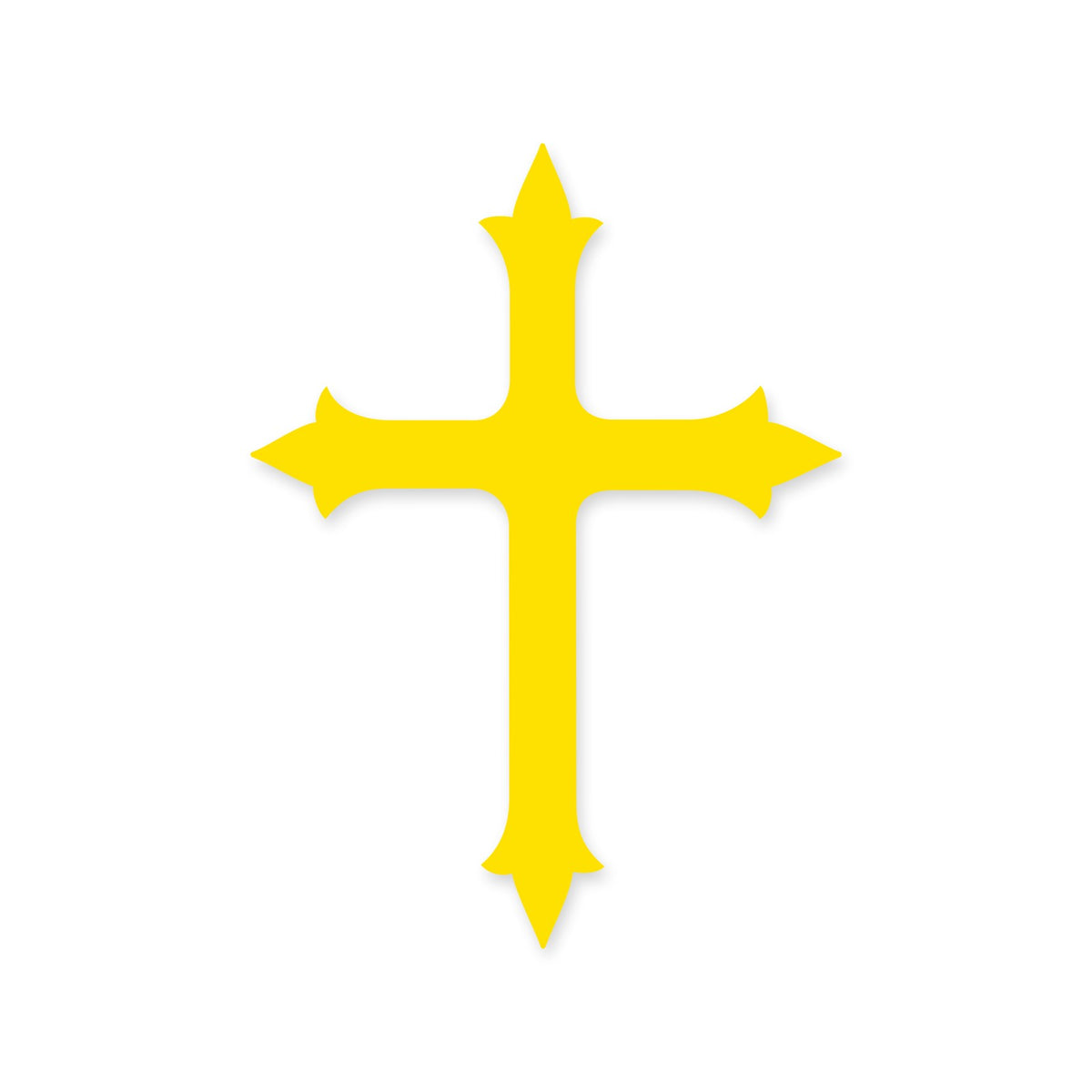Christian Cross sticker, Christian Cross vinyl decal, car sticker, laptop decal