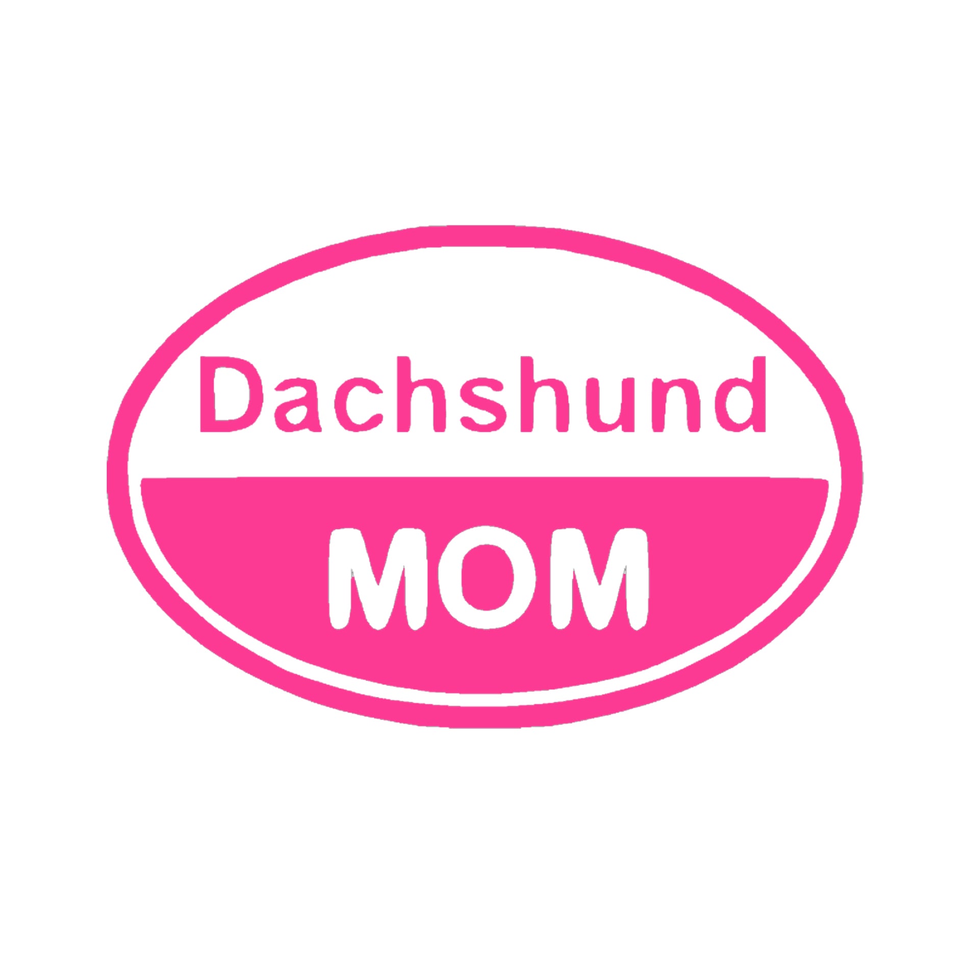 Dachshund Mom vinyl car decal, laptop sticker