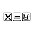 Eat Sleep Honda sticker for cars and motorbikes, vinyl decal, JDM, Honda owner gift