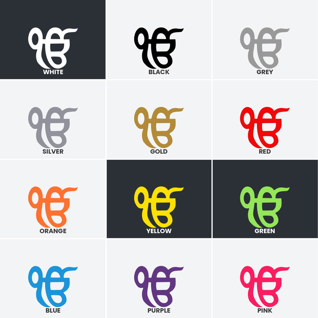 Ek Onkar Sikh Punjabi sticker vinyl decal symbol