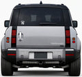 Future Farmer On Board decal on Land Rover Defender rear window - White