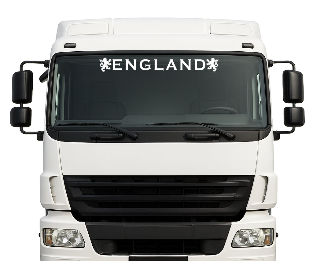 England Lorry windscreen sticker English Lion
