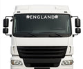 English Rose lorry windscreen sticker in White