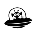 Funny UFO Alien vinyl car sticker, Area 51, X-Files, laptop, skateboard