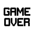 Game Over gamer decal for car, laptop, wall etc.