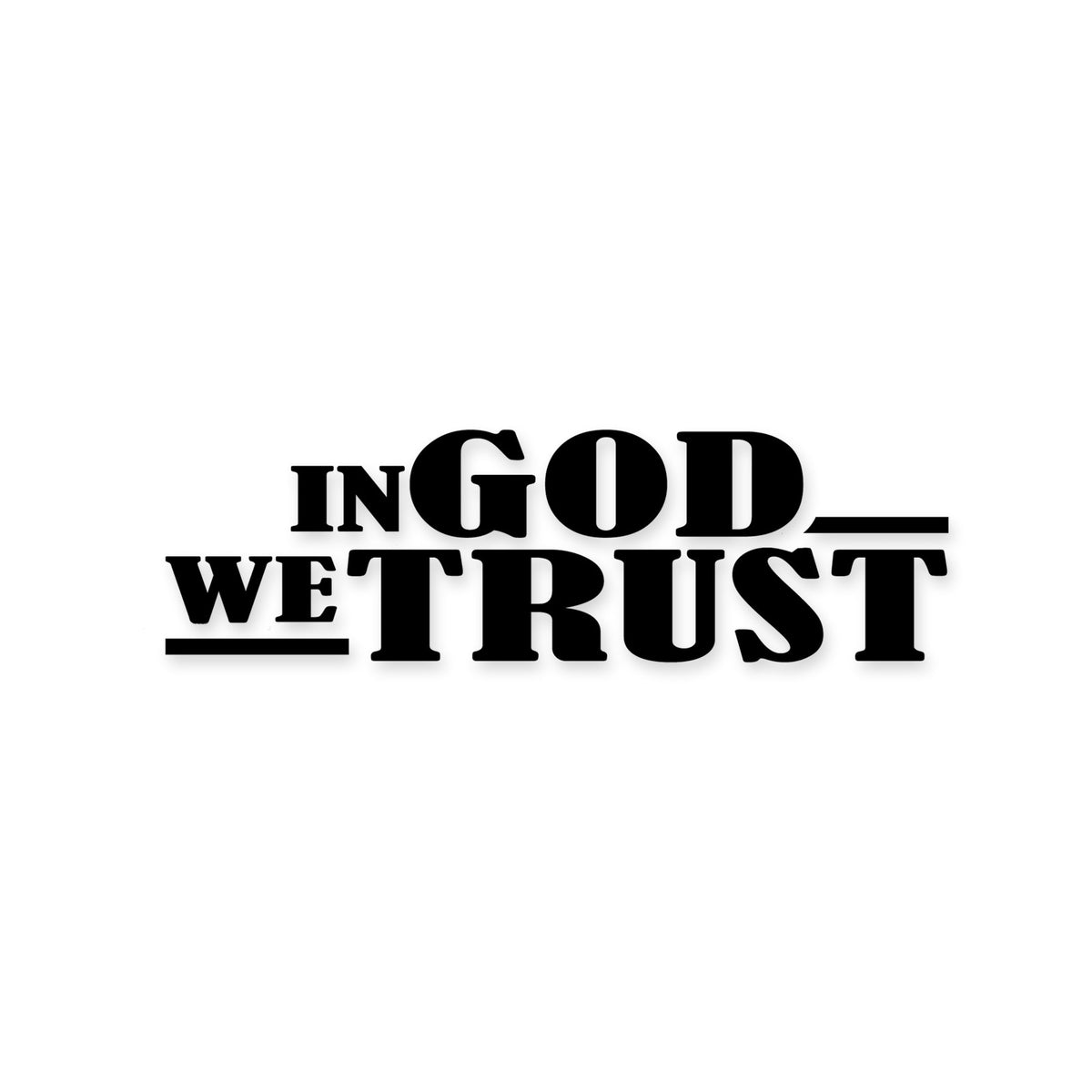 In God We Trust sticker, Christian sticker, car sticker, laptop, walls vinyl decal