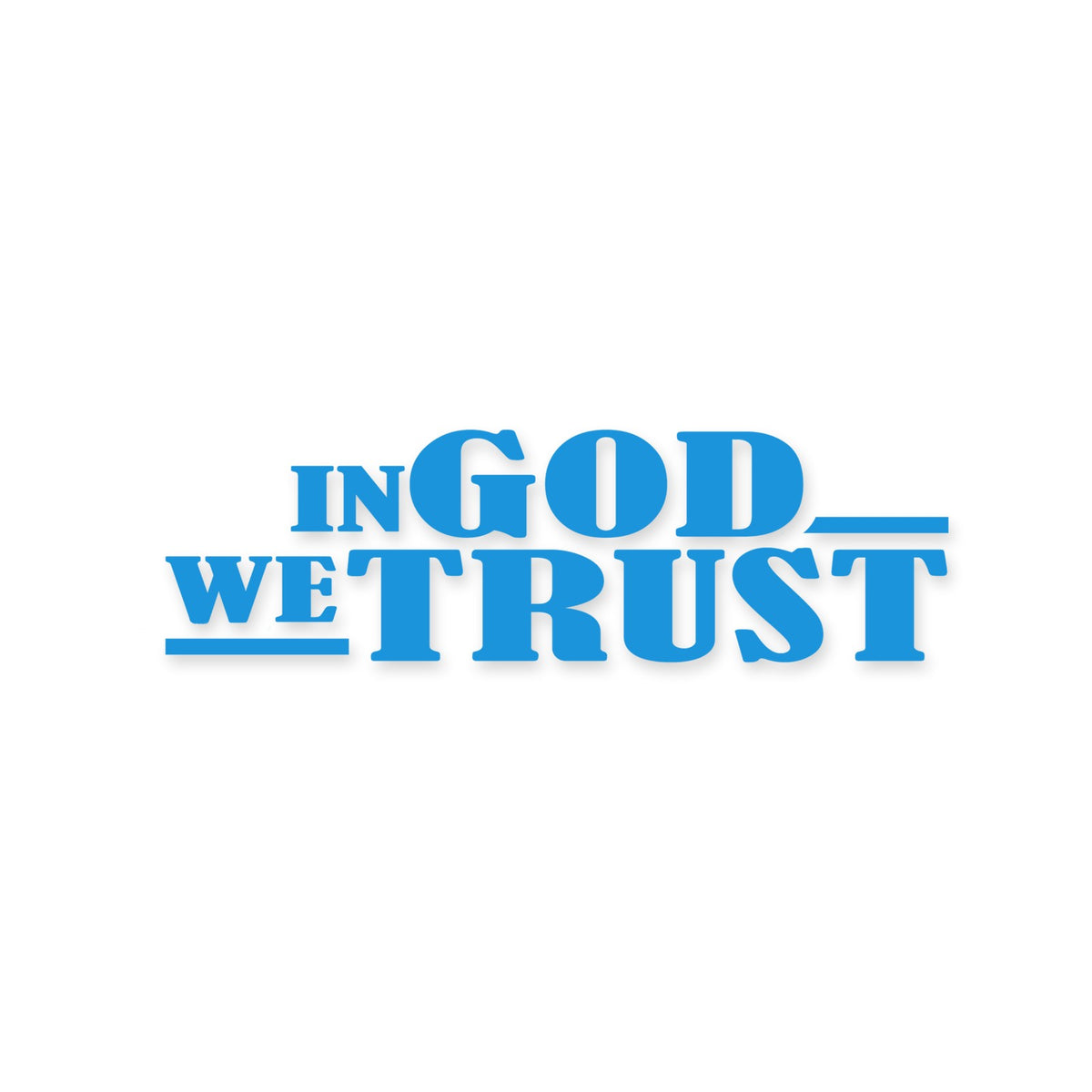 In God We Trust sticker, Christian sticker, car sticker, laptop, walls vinyl decal