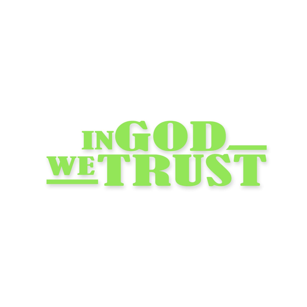 In God We Trust sticker, Christian sticker, car sticker, laptop, walls vinyl decal