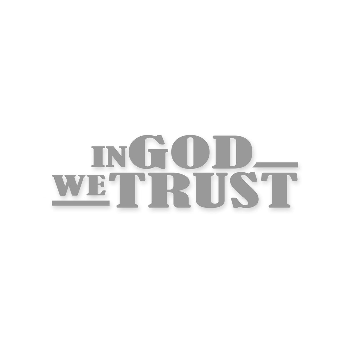 In God We Trust sticker, Christian sticker, car sticker, laptop, walls vinyl decal