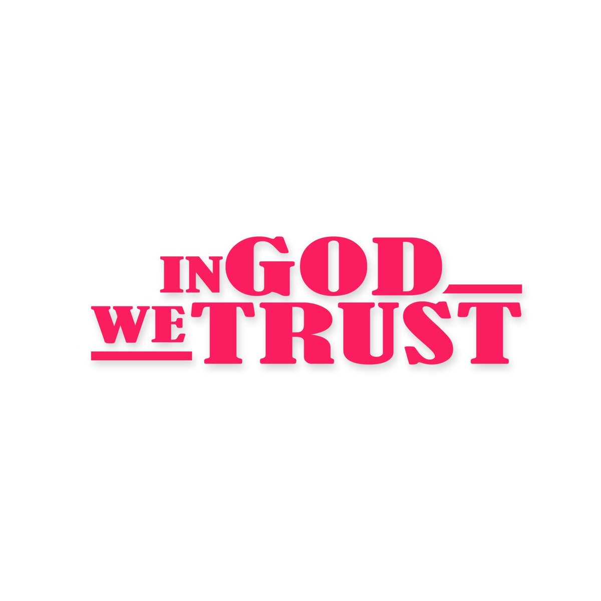 In God We Trust sticker, Christian sticker, car sticker, laptop, walls vinyl decal