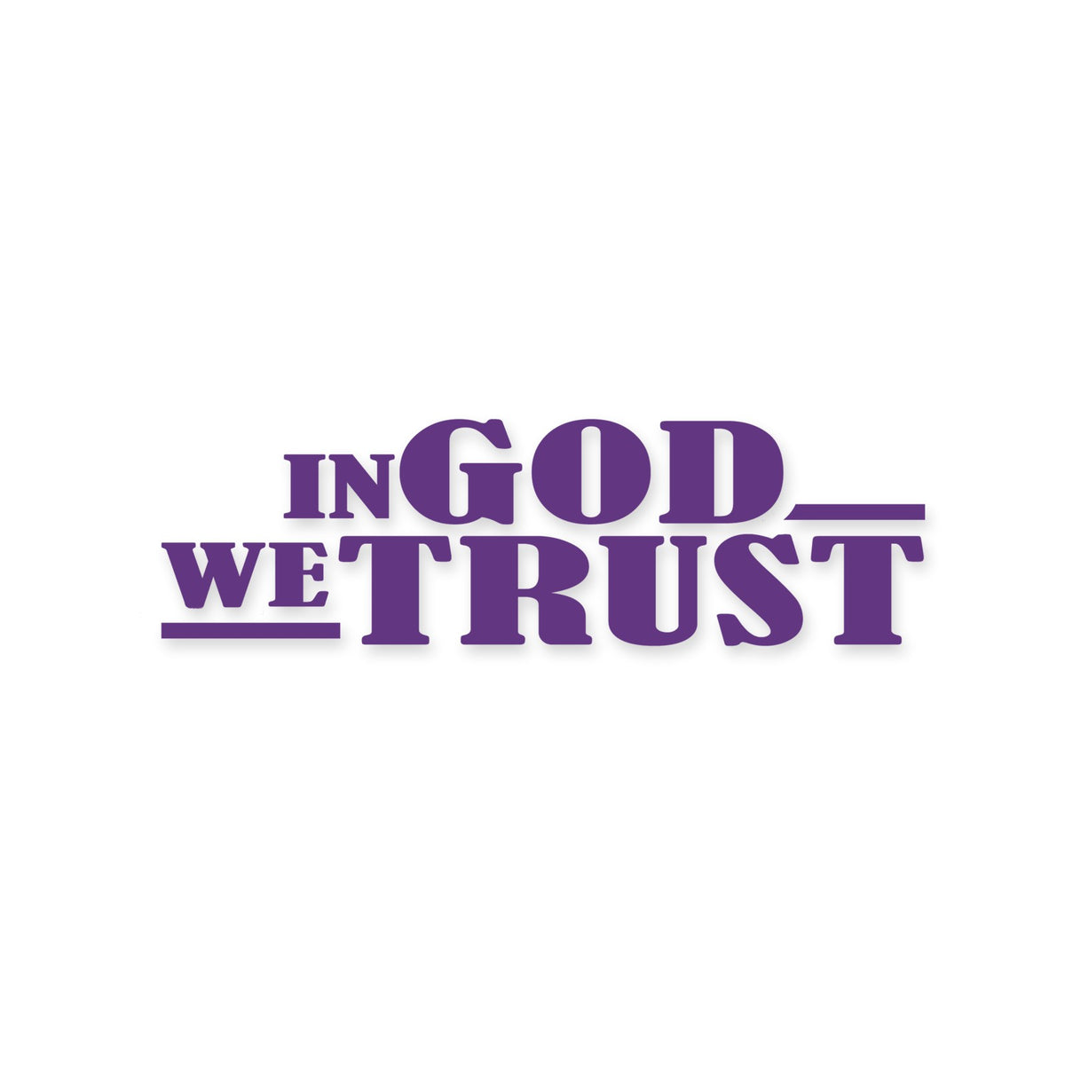 In God We Trust sticker, Christian sticker, car sticker, laptop, walls vinyl decal