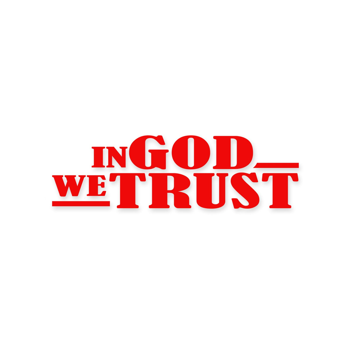 In God We Trust sticker, Christian sticker, car sticker, laptop, walls vinyl decal