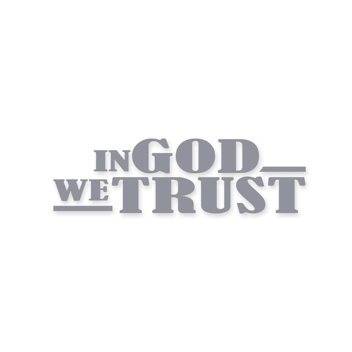 In God We Trust sticker, Christian sticker, car sticker, laptop, walls vinyl decal