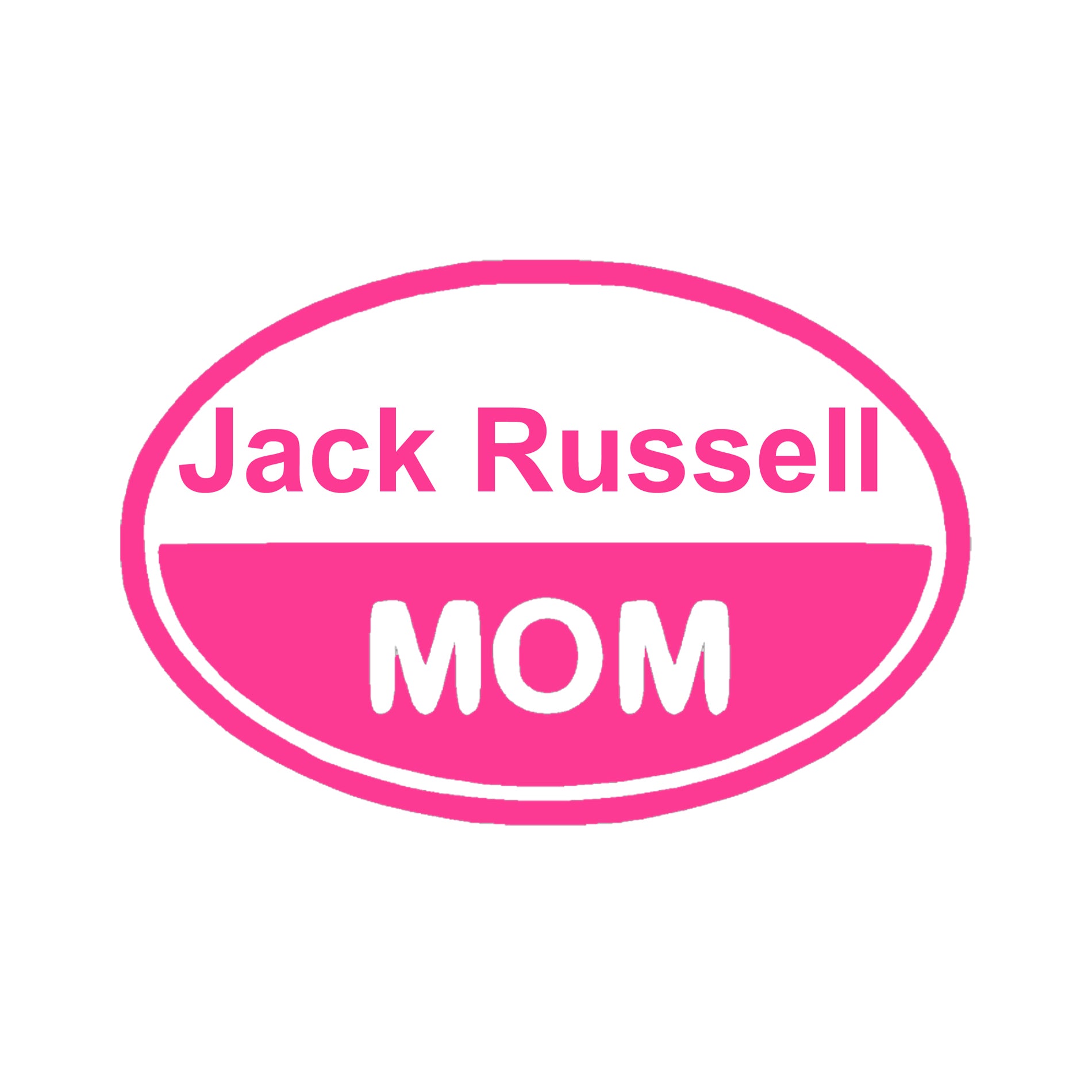 Jack Russell Mom vinyl car decal, laptop sticker