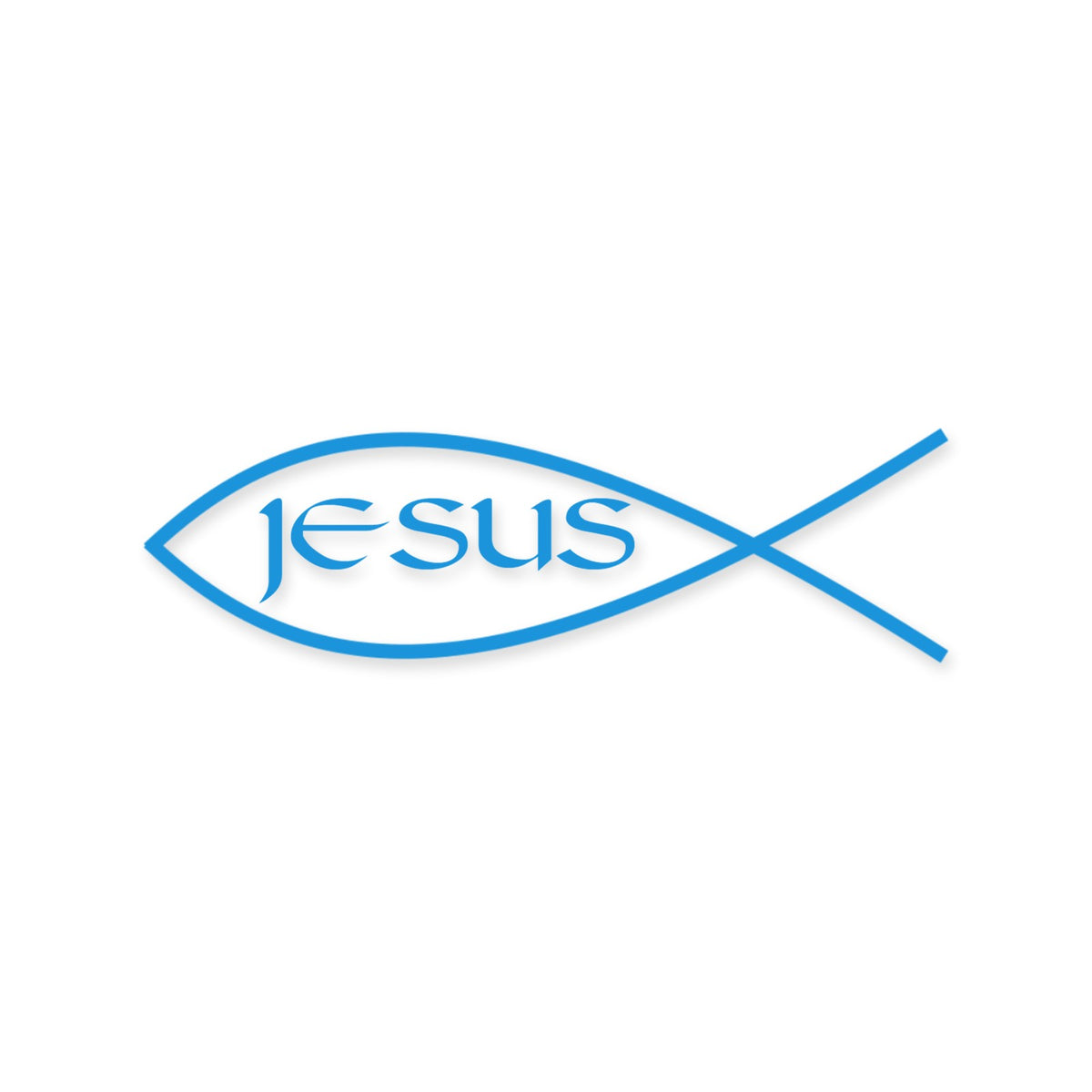 Jesus Fish sticker x2, Ichthys sticker, Christian car sticker vinyl decal