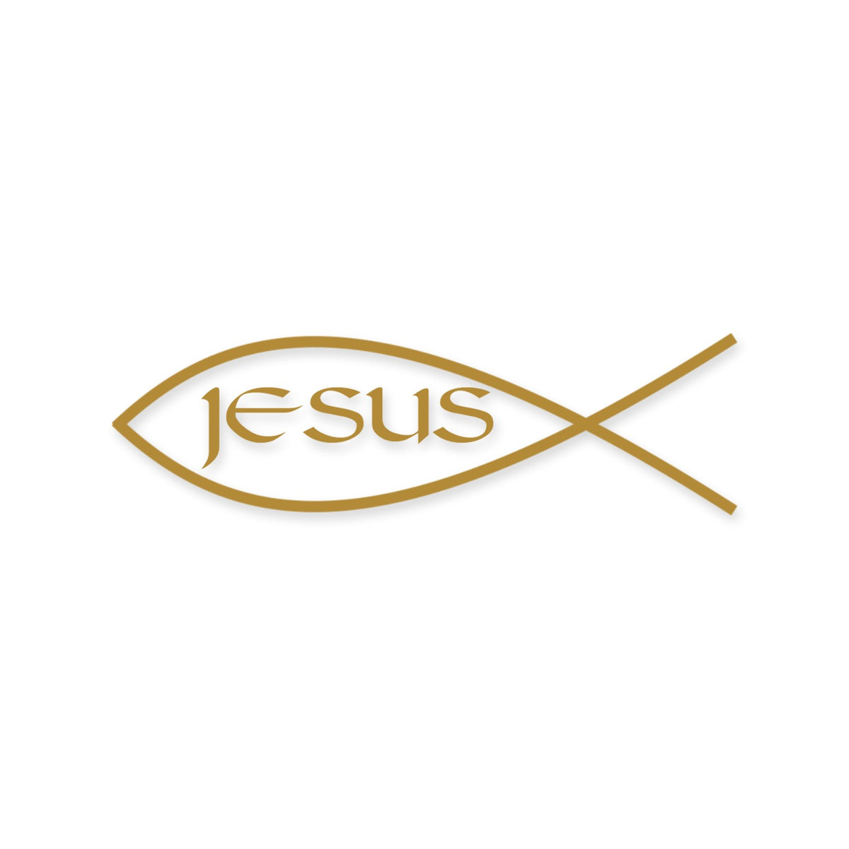Jesus Fish sticker x2, Ichthys sticker, Christian car sticker vinyl decal