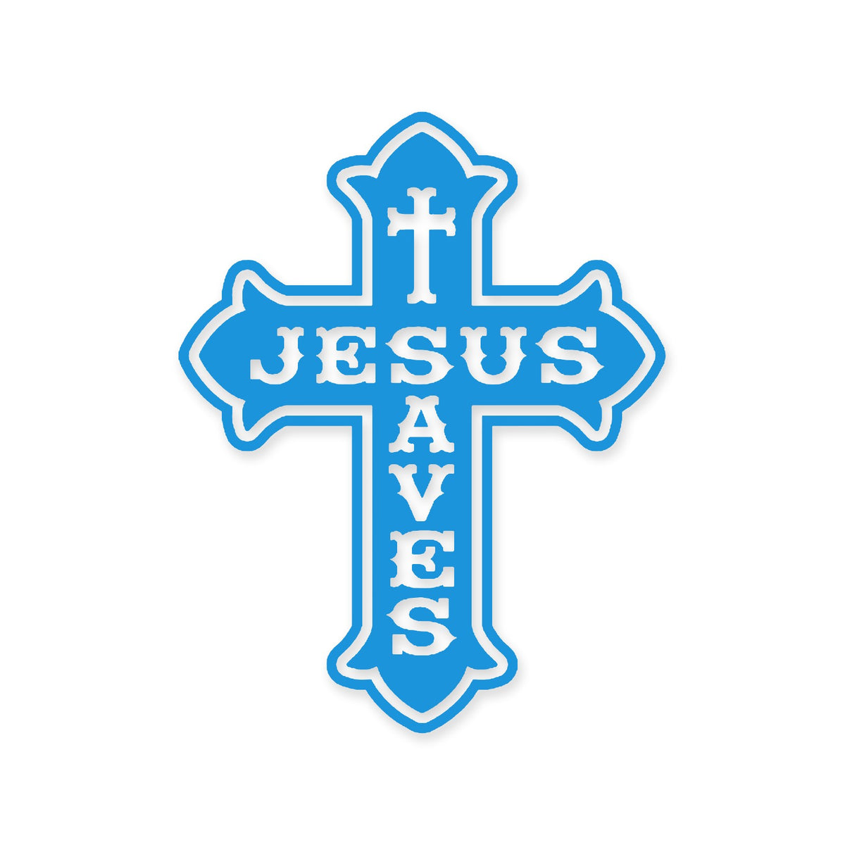 Jesus Saves sticker, Christian sticker, car sticker, laptop, vinyl decal