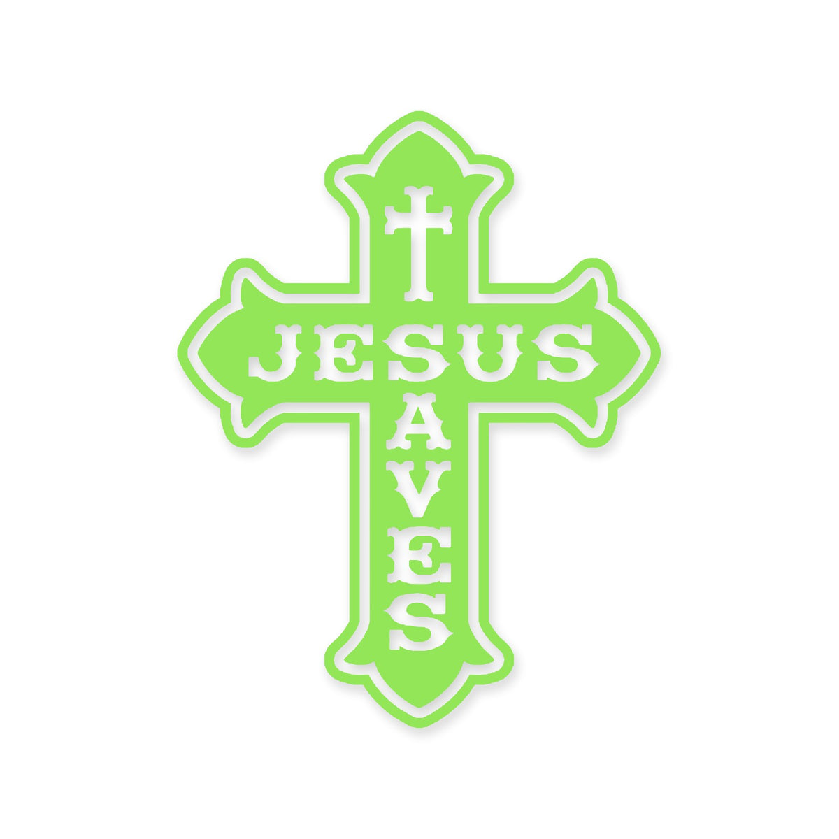 Jesus Saves sticker, Christian sticker, car sticker, laptop, vinyl decal