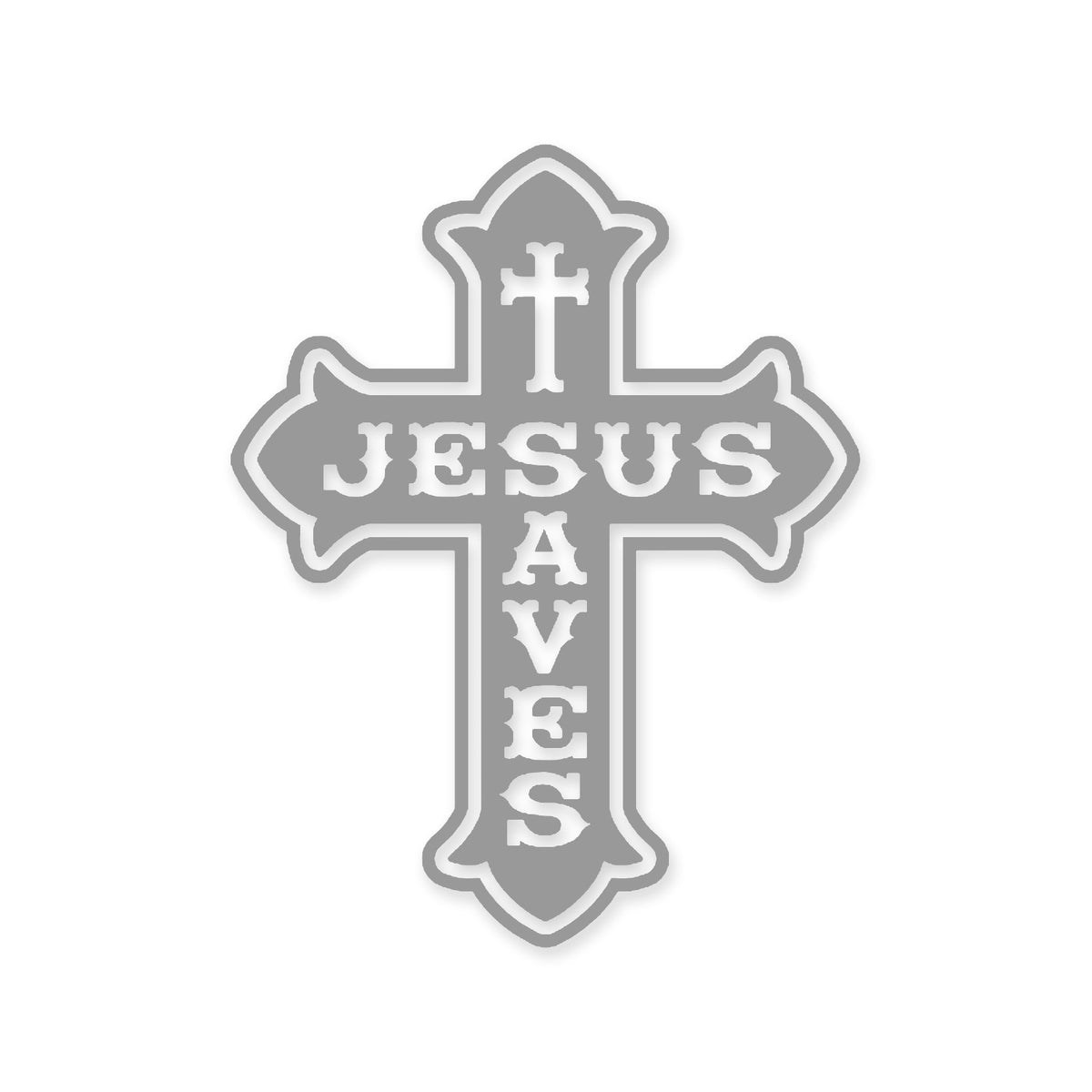 Jesus Saves sticker, Christian sticker, car sticker, laptop, vinyl decal