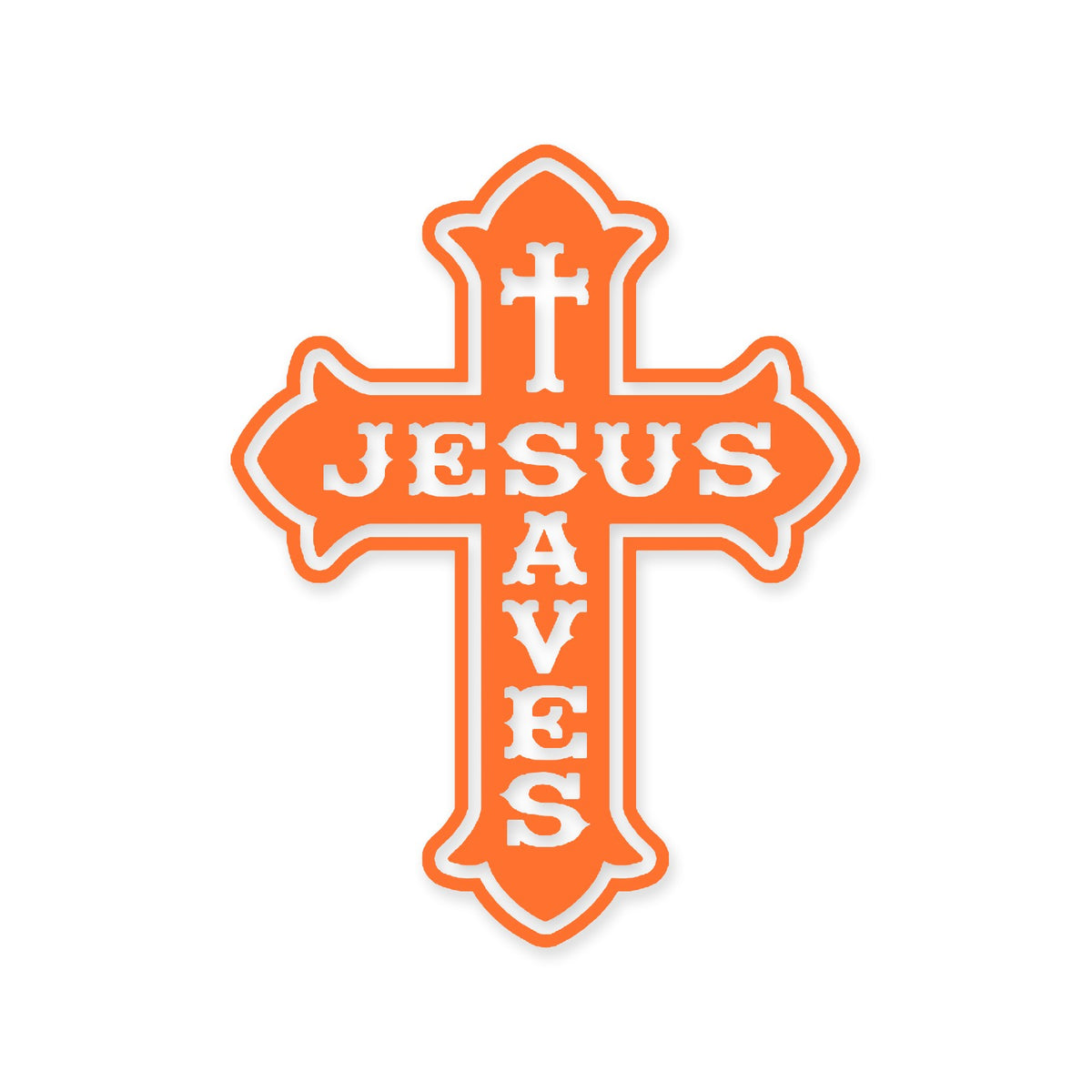 Jesus Saves sticker, Christian sticker, car sticker, laptop, vinyl decal