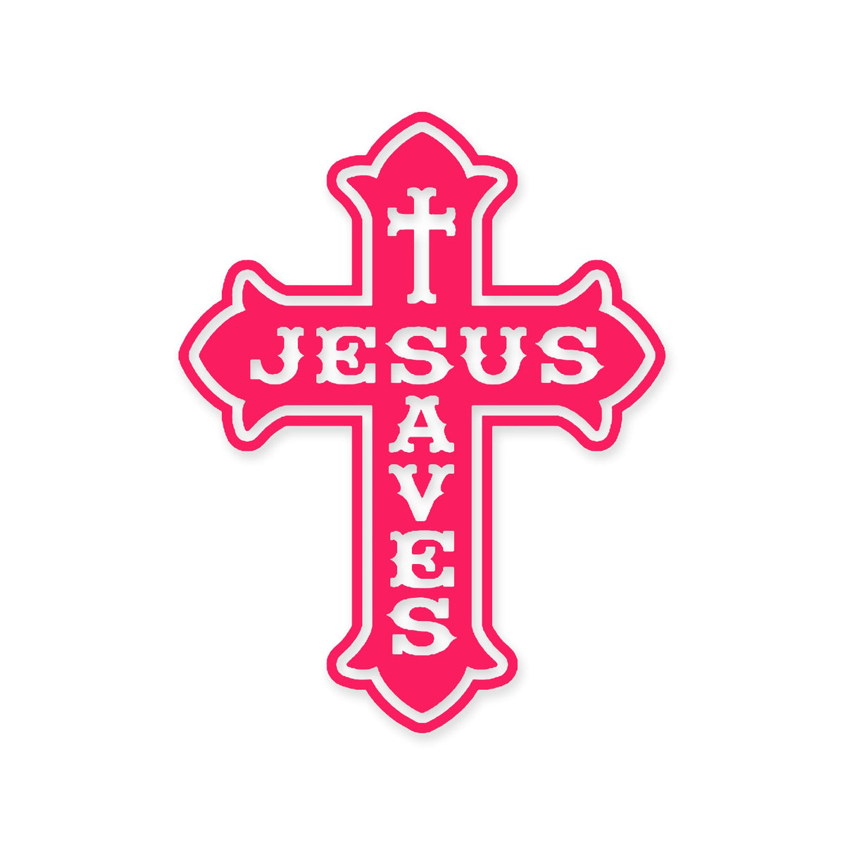 Jesus Saves sticker, Christian sticker, car sticker, laptop, vinyl decal