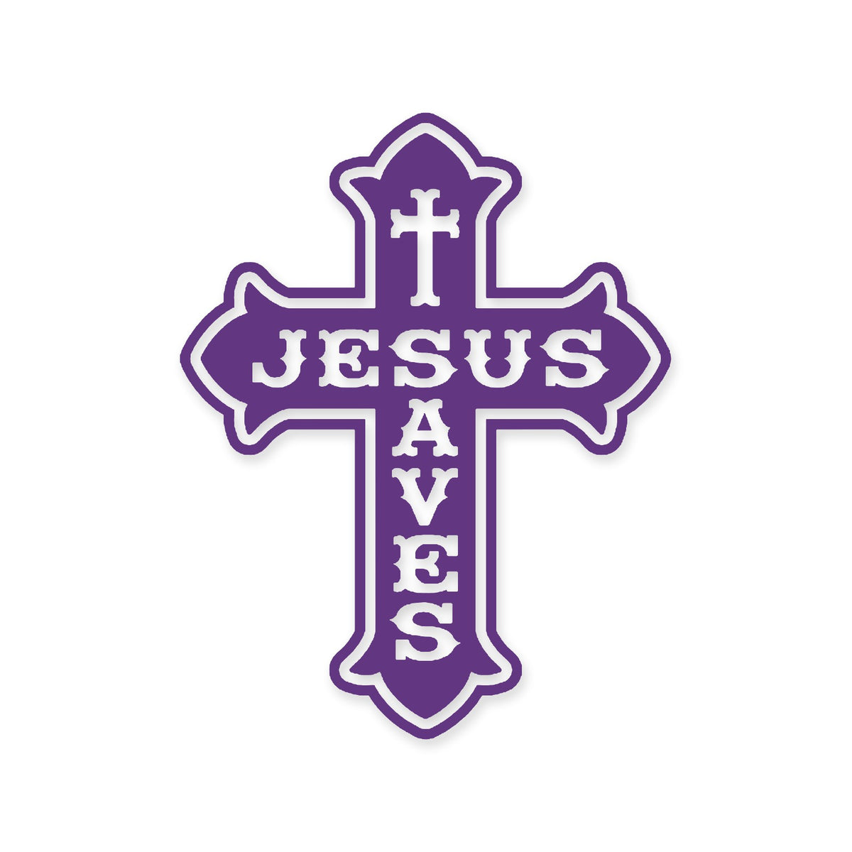 Jesus Saves sticker, Christian sticker, car sticker, laptop, vinyl decal