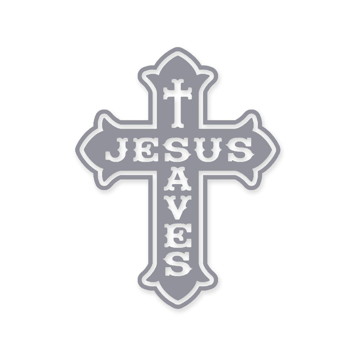 Jesus Saves sticker, Christian sticker, car sticker, laptop, vinyl decal