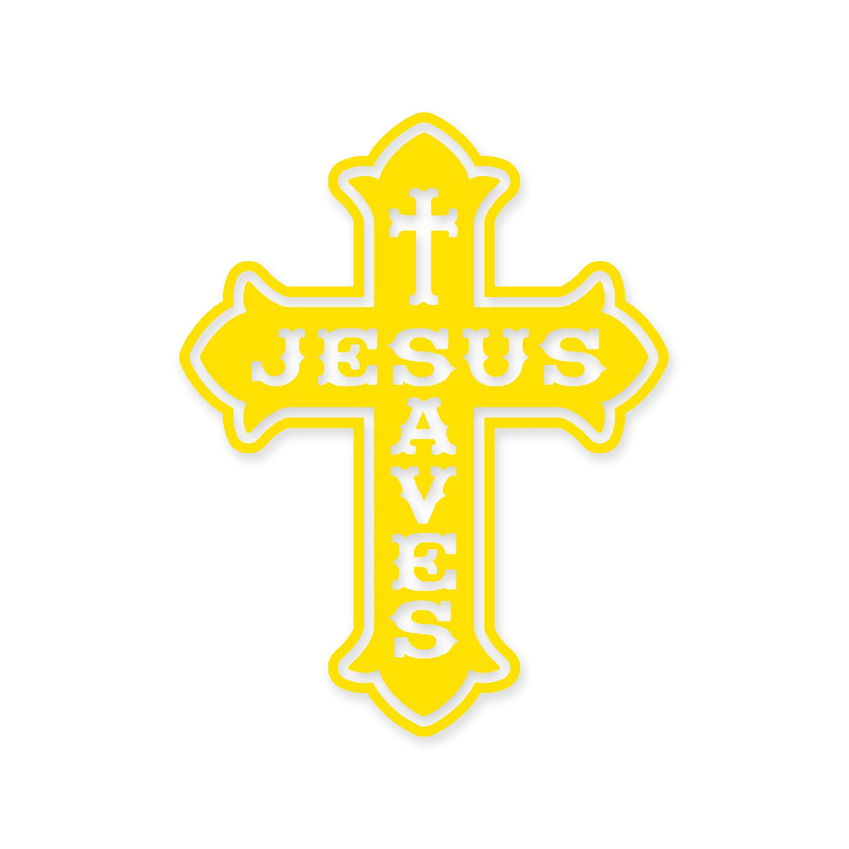 Jesus Saves sticker, Christian sticker, car sticker, laptop, vinyl decal