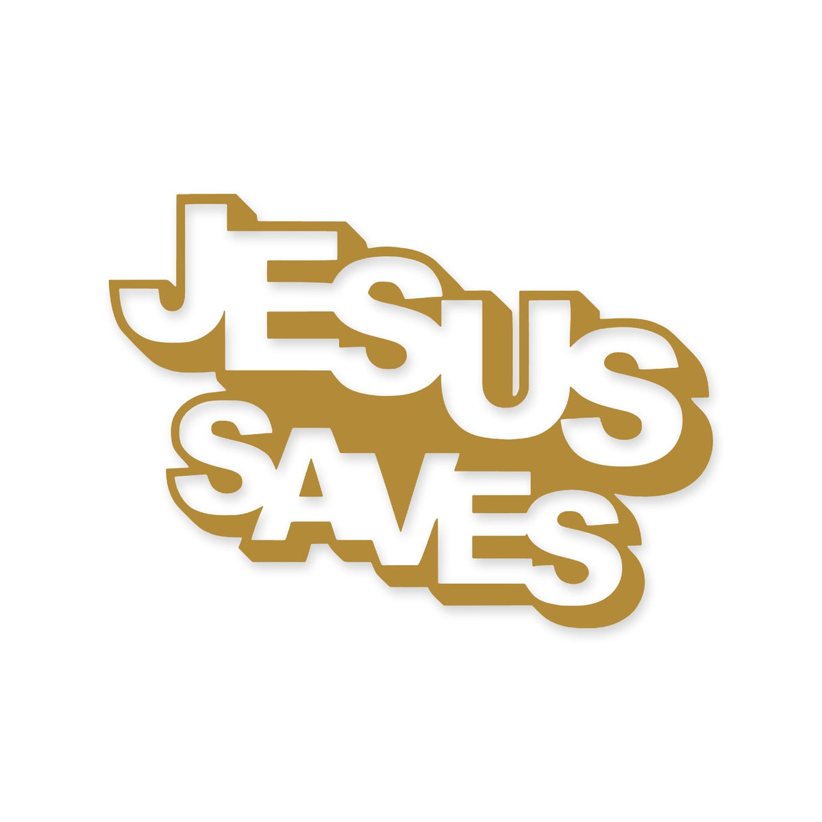 Jesus Saves lettering sticker, Christian sticker, car sticker, laptop, walls vinyl decal