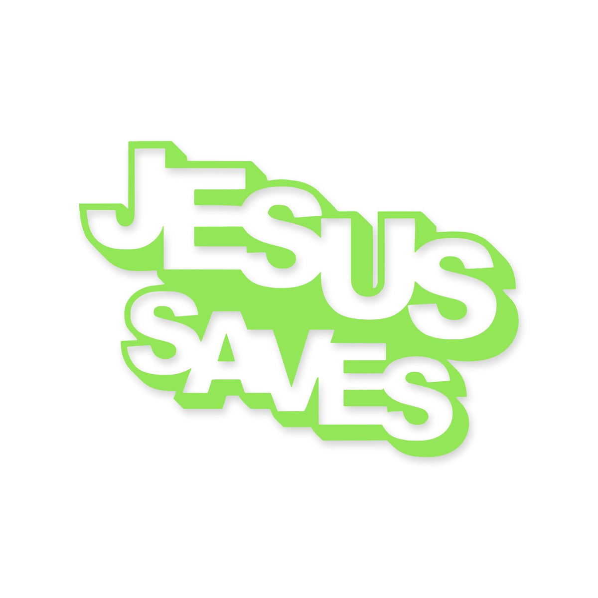 Jesus Saves lettering sticker, Christian sticker, car sticker, laptop, walls vinyl decal