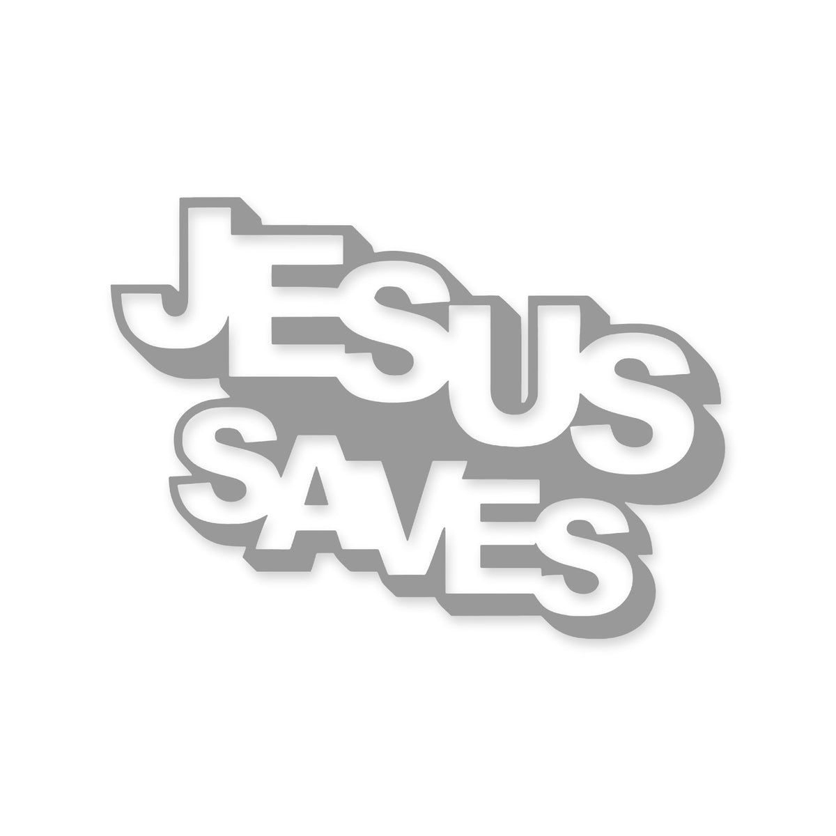 Jesus Saves lettering sticker, Christian sticker, car sticker, laptop, walls vinyl decal