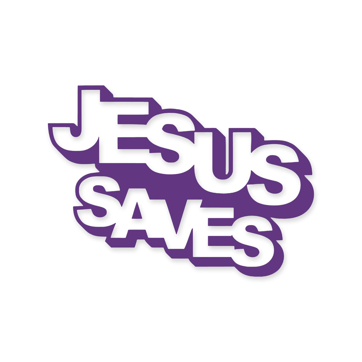 Jesus Saves lettering sticker, Christian sticker, car sticker, laptop, walls vinyl decal