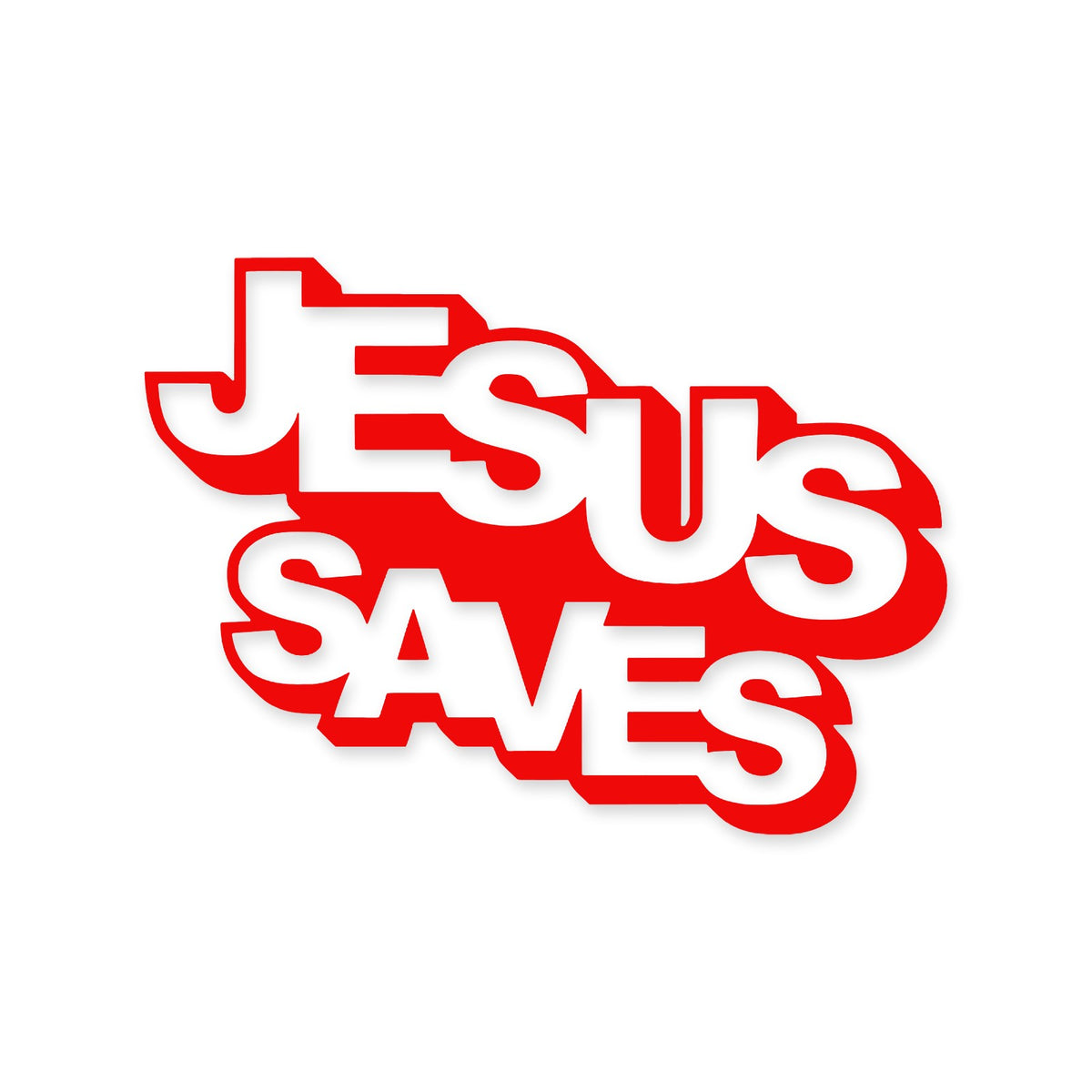 Jesus Saves lettering sticker, Christian sticker, car sticker, laptop, walls vinyl decal