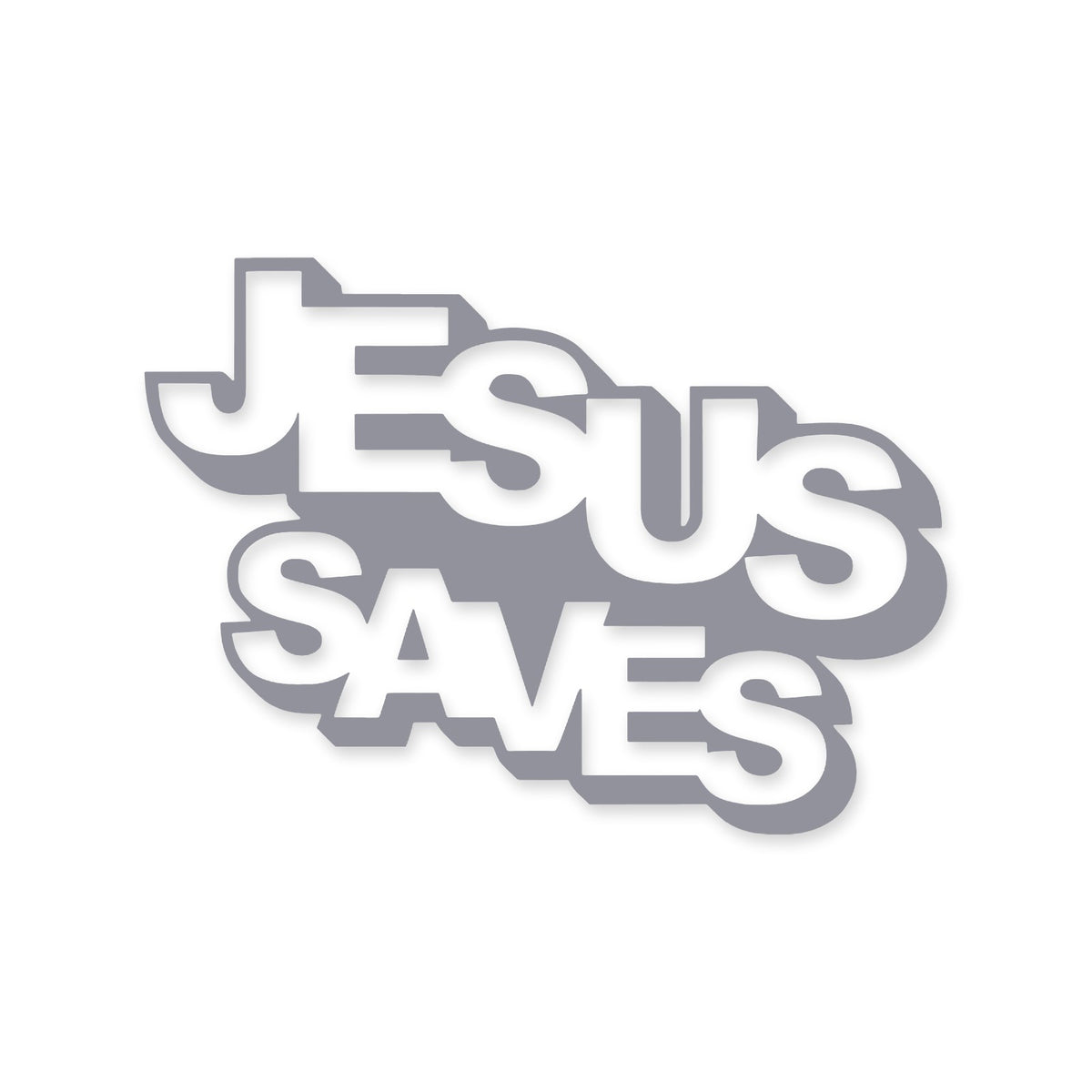 Jesus Saves lettering sticker, Christian sticker, car sticker, laptop, walls vinyl decal