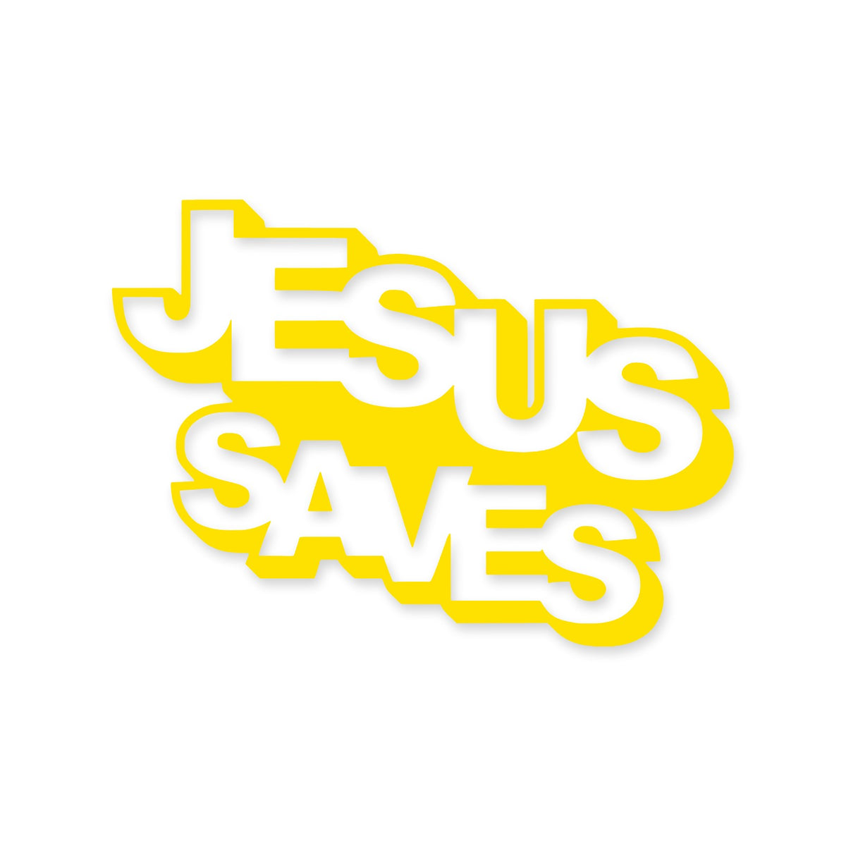 Jesus Saves lettering sticker, Christian sticker, car sticker, laptop, walls vinyl decal