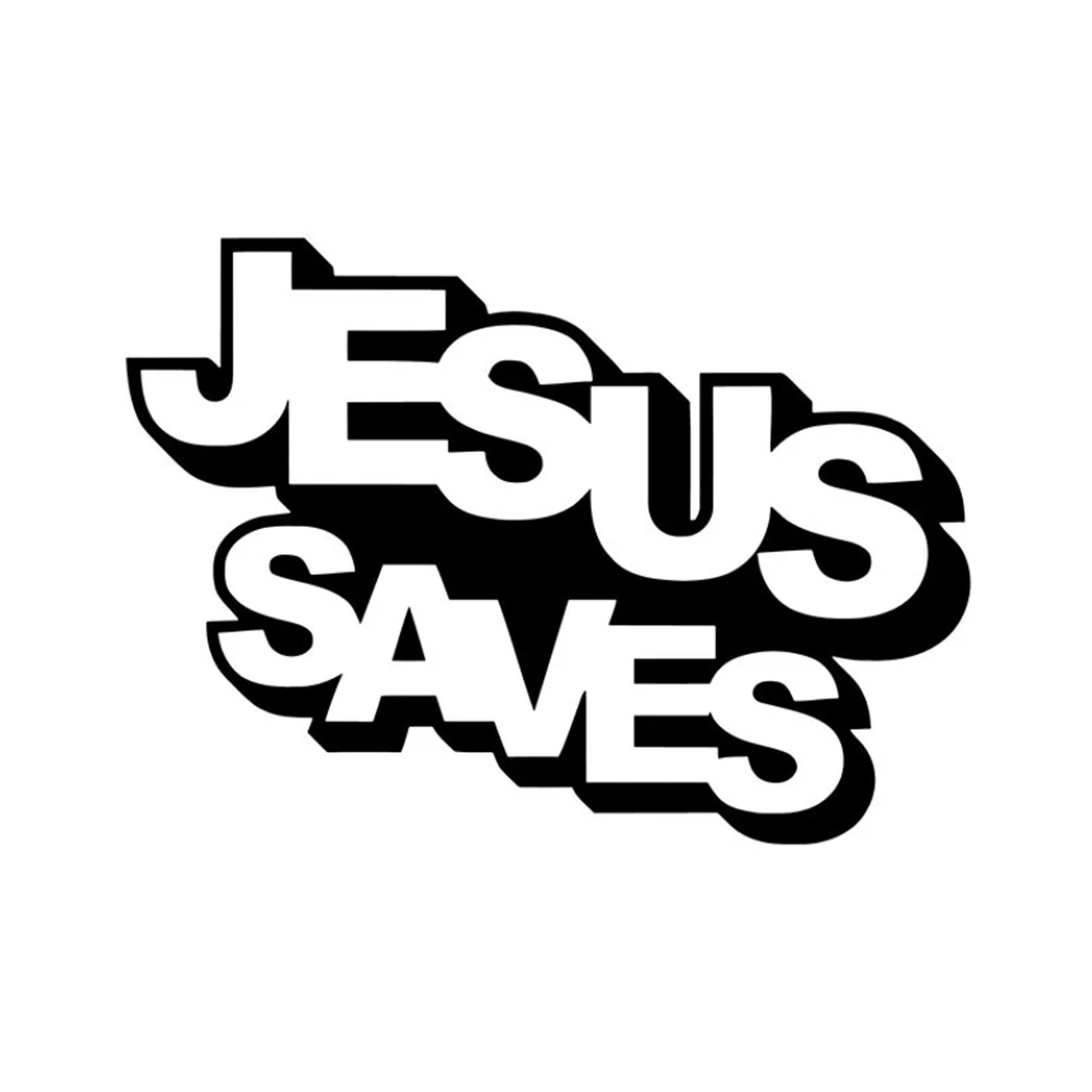 Jesus Saves sticker, Christian sticker, car sticker, laptop, vinyl decal