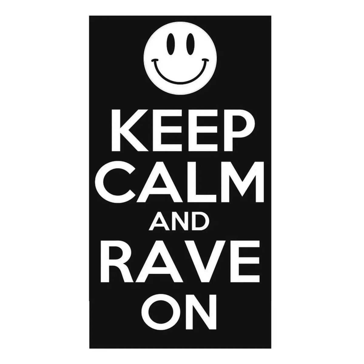 Keep calm and rave on sticker, EDM, dance music car sticker, laptop, walls vinyl